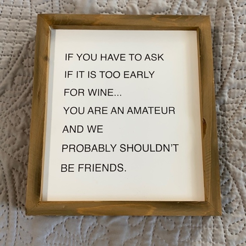 Cute Wine Sign